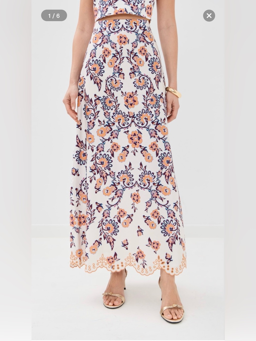 FIGUE Poppy Floral Skirt